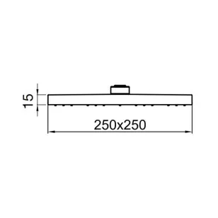 Верхний душ AC1012015PVC хром Webert