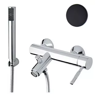 Смеситель для ванны Rimini RI850101560 черный Webert