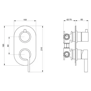 Смеситель для душа встраиваемый DoReMi DR860101345 никель Webert