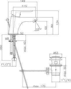 Смеситель для раковины Sax Evolution SE830102740 белый Webert