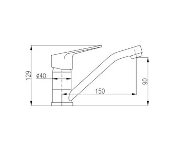 Смеситель для кухни Victoria VI215.5 Rav Slezak