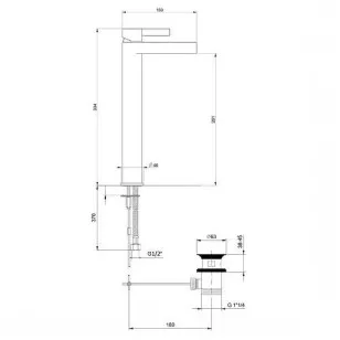 Смеситель для раковины DoReMi DR830402345 никель Webert