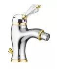 Смеситель для биде Imperial-Sky Swarovski 82CO5321 хром/золото Fiore