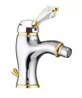 Смеситель для биде Imperial-Sky Swarovski 82CO5321 хром/золото Fiore
