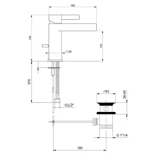 Смеситель для раковины DoReMi DR830102564 Webert