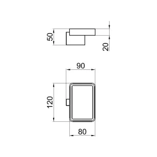Мыльница Living LV500101560 черный Webert