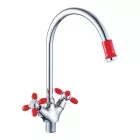 Смеситель для кухни CN46127-6 красный Cron