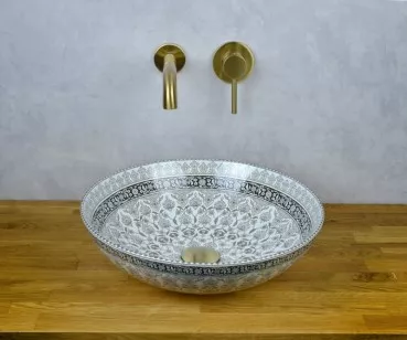 Смеситель для раковины настенный Scandi 14511BR бронза Bronze de Luxe