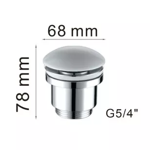 Донный клапан HB64-8 белый Haiba