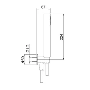 Душевой гарнитур Shower Set AC1046015 хром Webert