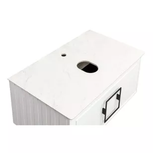 Тумба под раковину подвесная Cubo FNC-01-CUB-B-90 белая La Fenice