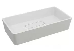 Раковина из искусственного мрамора накладная Cezares Delizia 63x33 Bianco Opaco 50184