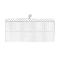 База под раковину Cezares Duet 77x45x50 Bianco Opaco DUET-800-2C-SO-BO