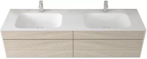 База под двойную раковину Cezares Titan 200x53x45 Light acacia TITAN-I-2000/530-2C-LAC