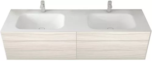 База под двойную раковину Cezares Titan 160x53x45 White wood TITAN-I-1600/530-2C-WHW