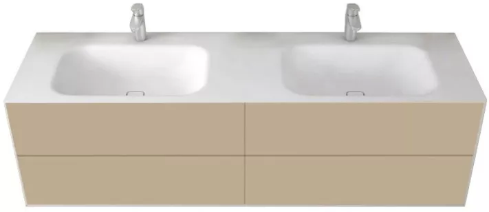 База под двойную раковину Cezares Titan 180x53x55 Camel TITAN-II-1800/530-4C-CAM