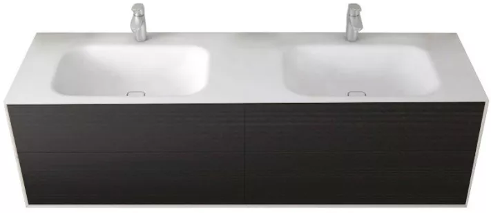 База под двойную раковину Cezares Titan 200x53x55 Lava TITAN-II-2000/530-4C-LAV