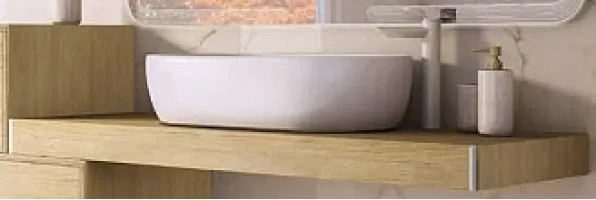 Консоль подвесная Cezares Tavolone 120x43x8 Rovere tabacco 41583