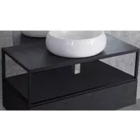 Вставка в дно сварного металлического каркаса под раковину Cezares Cadro 96x1.6x46 Nero CADRO 50-100/50-MENS-NERO